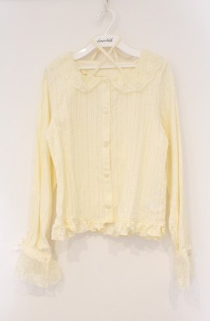 画像: FCL / ホルターネックブラウス L クリーム O-26-03-02-009-LO-BL-IG-OS