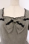 画像2: metamorphose / CL ロイヤルタータンリボンワンピース  クロ×シロ O-26-03-02-015-ME-OP-IG-OS (2)