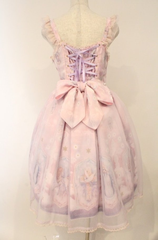 画像5: Angelic Pretty / Cecilia Crossロングジャンパースカート  ピンク O-26-03-02-019-AP-OP-IG-OS (5)