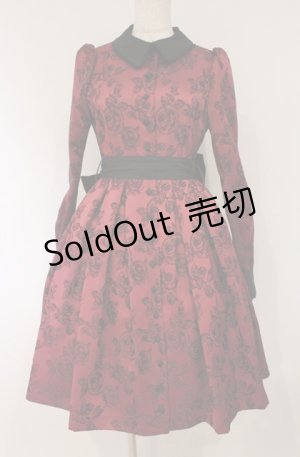 画像: Sheglit / "Bell Rose"クラシカルワンピース M ワイン O-26-03-02-020-EL-OP-OW-OS