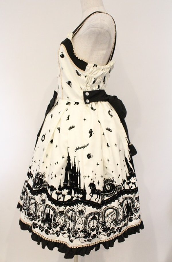 画像4: metamorphose / Cinderella〜小さなガラスの靴〜ミニジャンパースカート  アンティークホワイト O-26-03-02-025-ME-OP-OW-OS (4)