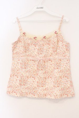 画像: PINK HOUSE / 小花柄キャミソール  ピンク O-26-03-03-025-LO-TO-IG-OS