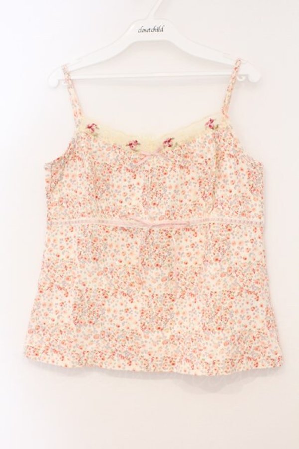 画像1: PINK HOUSE / 小花柄キャミソール  ピンク O-26-03-03-025-LO-TO-IG-OS (1)