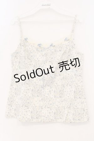 画像: PINK HOUSE / 小花柄キャミソール L ブルー O-26-03-03-026-LO-TO-IG-OS