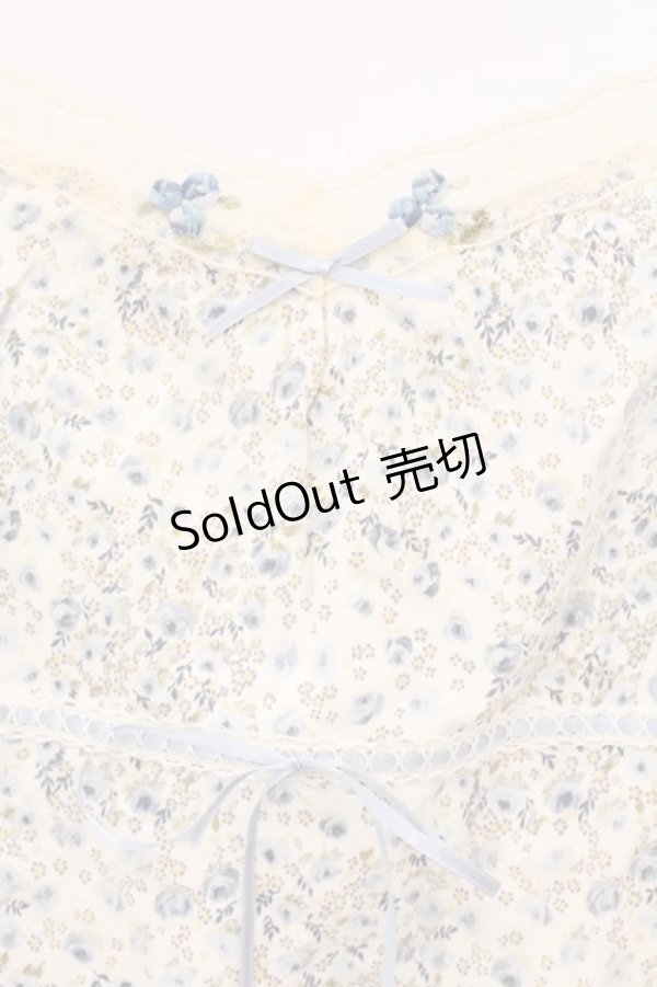 画像2: PINK HOUSE / 小花柄キャミソール L ブルー O-26-03-03-026-LO-TO-IG-OS (2)