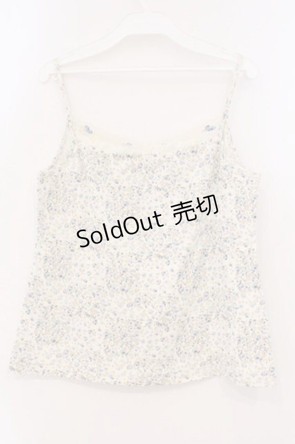 画像3: PINK HOUSE / 小花柄キャミソール L ブルー O-26-03-03-026-LO-TO-IG-OS (3)