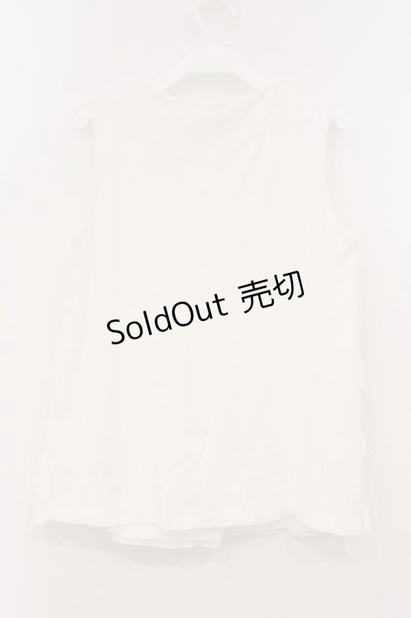 画像3: PINK HOUSE / ティアードタンク L シロ O-26-03-03-030-LO-TO-IG-OS (3)