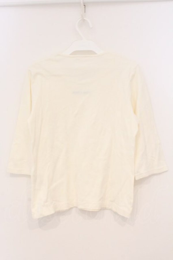 画像3: PINK HOUSE / ロゴ刺繍カットソー  シロ O-26-03-03-031-LO-TO-IG-OS (3)