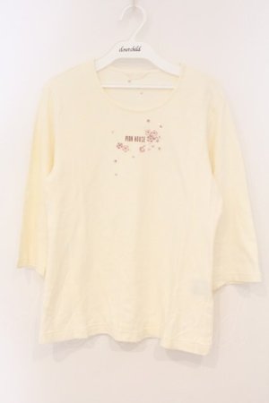 画像: PINK HOUSE / さくらうさぎTシャツ  シロ O-26-03-03-032-LO-TS-IG-OS