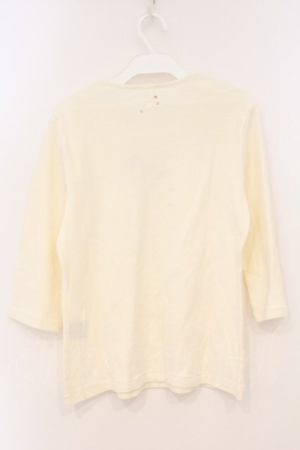 画像3: PINK HOUSE / さくらうさぎTシャツ  シロ O-26-03-03-032-LO-TS-IG-OS (3)