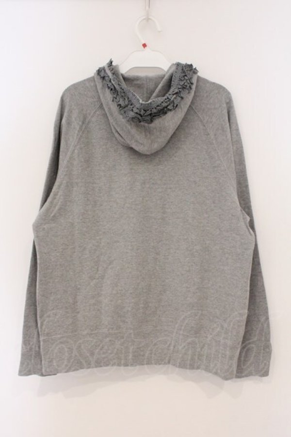 画像4: PINK HOUSE / レースフリルパーカー L グレー O-26-03-03-035-LO-TO-IG-OS (4)