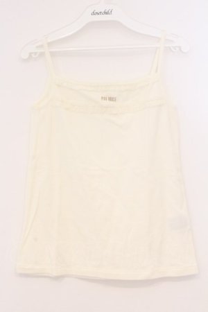 画像: PINK HOUSE / ロゴレースキャミソール  シロ O-26-03-03-037-LO-TO-IG-OS