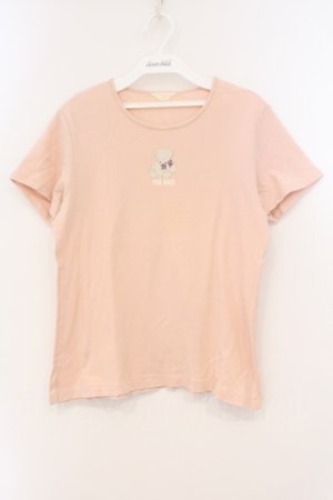 画像: PINK HOUSE / テディプリントTシャツ L ピンク O-26-03-03-038-LO-TS-IG-OS