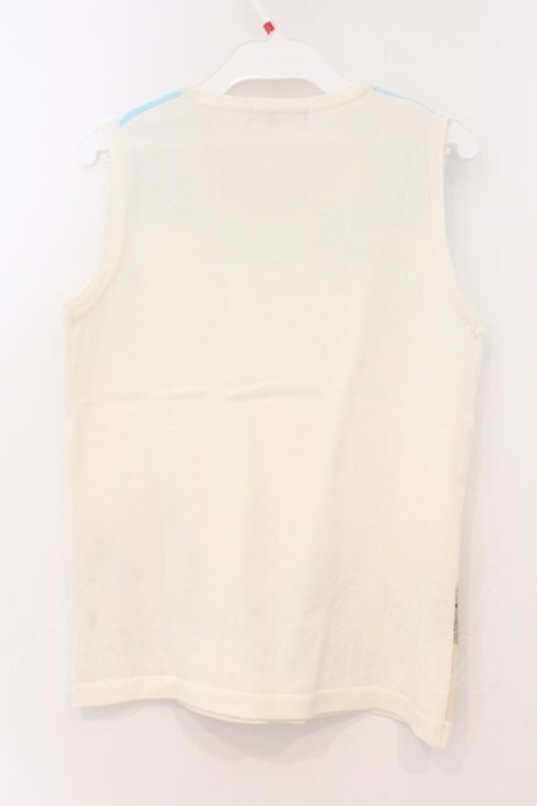 画像3: PINK HOUSE / くまニットタンク  シロ O-26-03-03-040-LO-TO-IG-OS (3)