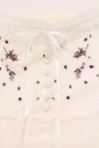 画像2: PINK HOUSE / ラベンダー刺繍キャミソール L シロ O-26-03-03-041-LO-TO-IG-OS (2)
