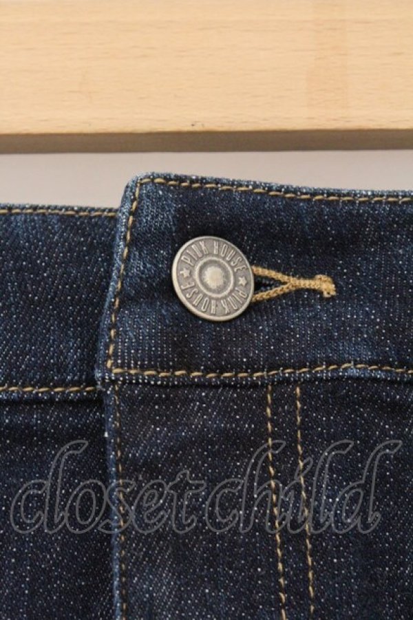 画像3: PINK HOUSE / ベリー刺繍デニムスカート  インディゴ O-26-03-03-043-LO-SK-IG-OS (3)