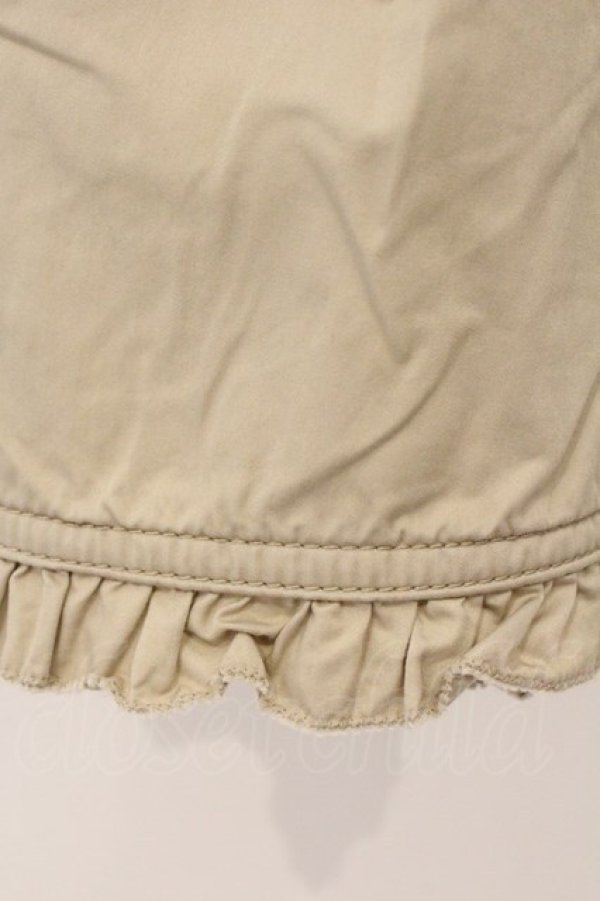 画像3: PINK HOUSE / ピコフリルデニムライクスカート  ベージュ O-26-03-03-047-LO-SK-IG-OS (3)