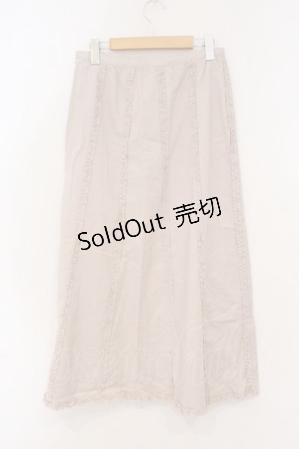 画像3: PINK HOUSE / リネンピコフリルスカート L ピンク O-26-03-03-048-LO-SK-IG-OS (3)