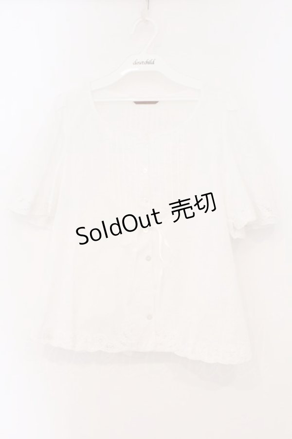 画像1: PINK HOUSE / レースフラワーヨークブラウス  シロ O-26-03-03-051-LO-BL-IG-OS (1)