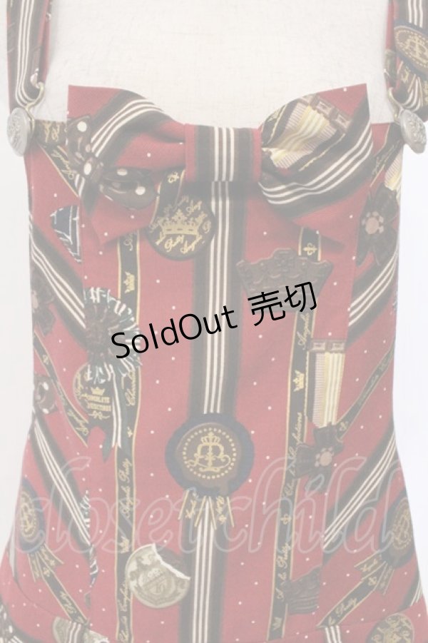 画像2: Angelic Pretty / Chocolate Rosetteサロペット（2016）  ワイン O-26-03-03-001-AP-OP-IG-OS (2)