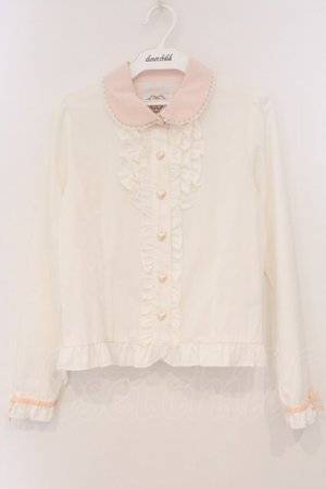 画像: DearMyLove / マイメロディコラボブラウス M シロ×ピンク O-26-03-03-057-EL-BL-OW-OS