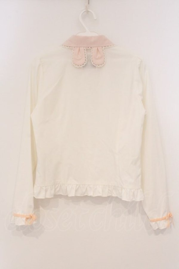 画像4: DearMyLove / マイメロディコラボブラウス M シロ×ピンク O-26-03-03-057-EL-BL-OW-OS (4)