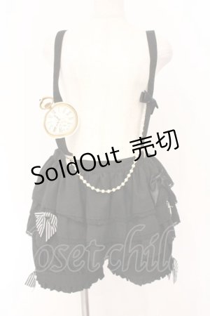 画像: ALICE and the PIRATES / Milky Rail Trainヨハンフリルパンツ  クロ O-26-03-03-058-PA-PA-OW-OS