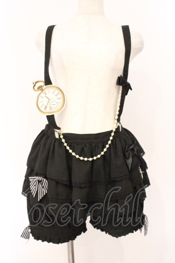 画像1: ALICE and the PIRATES / Milky Rail Trainヨハンフリルパンツ  クロ O-26-03-03-058-PA-PA-OW-OS (1)