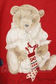 画像3: PINK HOUSE / 三つ子のくまの冬支度プリントトレーナー  アカ O-26-03-03-062-LO-TO-OW-OS (3)