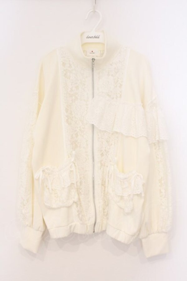 画像1: merry jenny / レーストラックジャケット F アイボリー O-26-03-03-063-LO-JA-OW-OS (1)