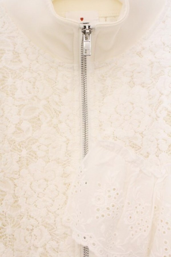 画像2: merry jenny / レーストラックジャケット F アイボリー O-26-03-03-063-LO-JA-OW-OS (2)