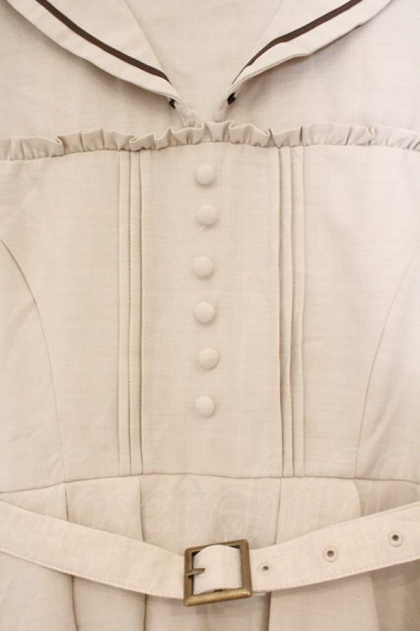 画像2: Kurumi Collaboration / マリンアカデミアワンピース M ベージュ O-26-03-03-070-GO-OP-OW-OS (2)