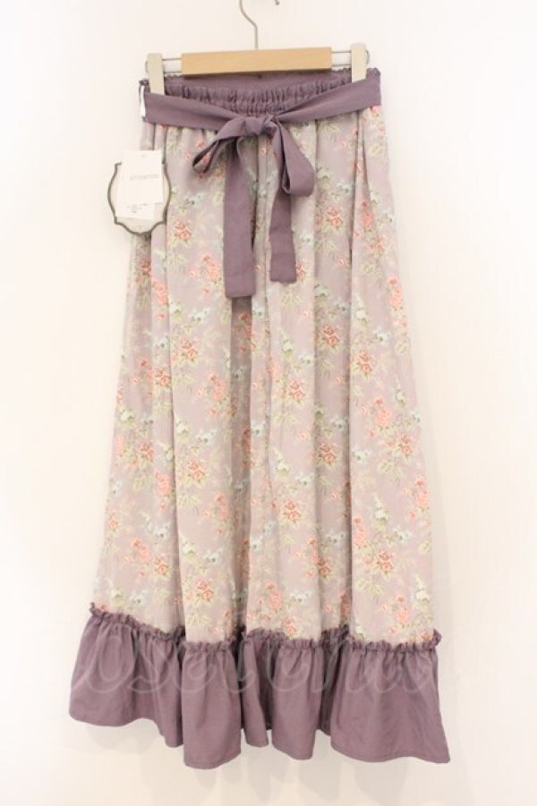 画像3: Kurumi Collaboration / グレイスフルコルセット風ロングスカート M ラベンダー O-26-03-03-074-GO-SK-OW-OS (3)