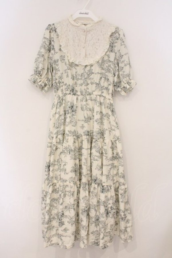 画像1: m petit by misako / TT*AMトワルドジュイワンピース M シロ O-26-03-03-076-LO-OP-OW-OS (1)