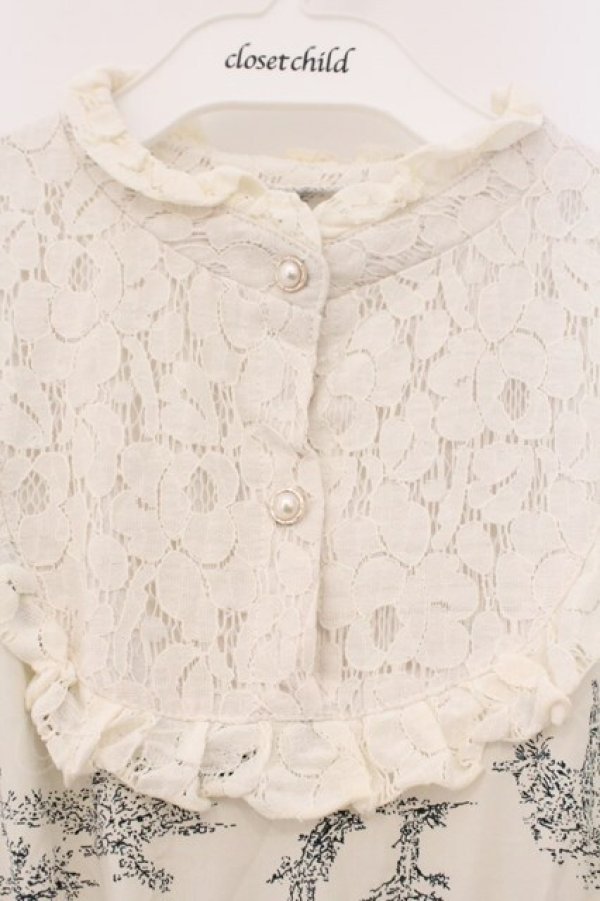 画像2: m petit by misako / TT*AMトワルドジュイワンピース M シロ O-26-03-03-076-LO-OP-OW-OS (2)