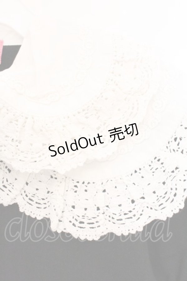 画像3: BABY,THE STARS SHINE BRIGHT / 下衿取り外し スムースブラウス  クロ×シロ O-26-03-03-078-BA-BL-IG-OS (3)