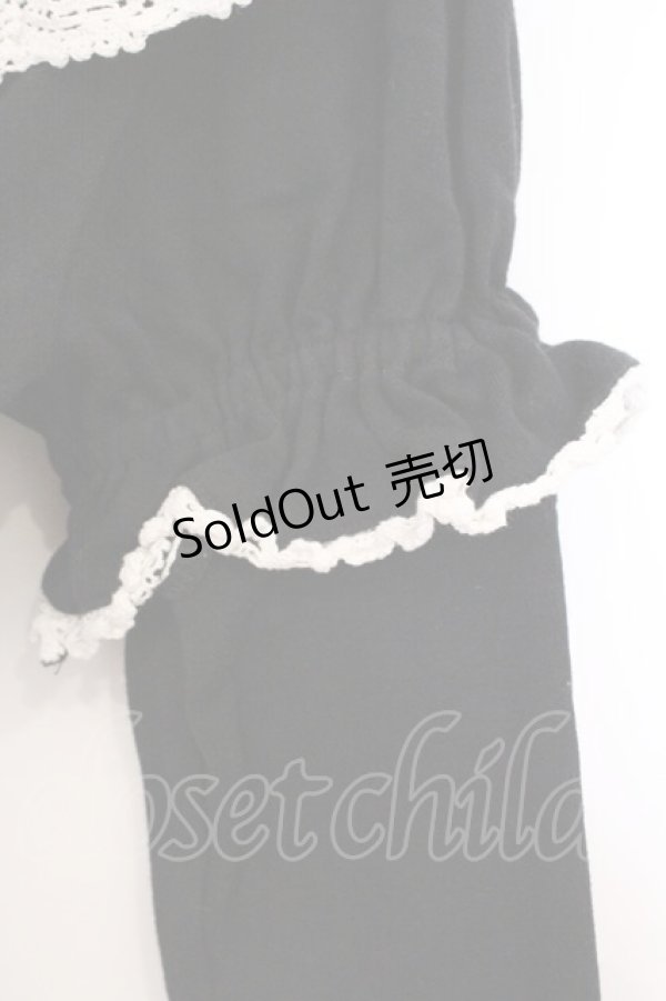 画像4: BABY,THE STARS SHINE BRIGHT / 下衿取り外し スムースブラウス  クロ×シロ O-26-03-03-078-BA-BL-IG-OS (4)