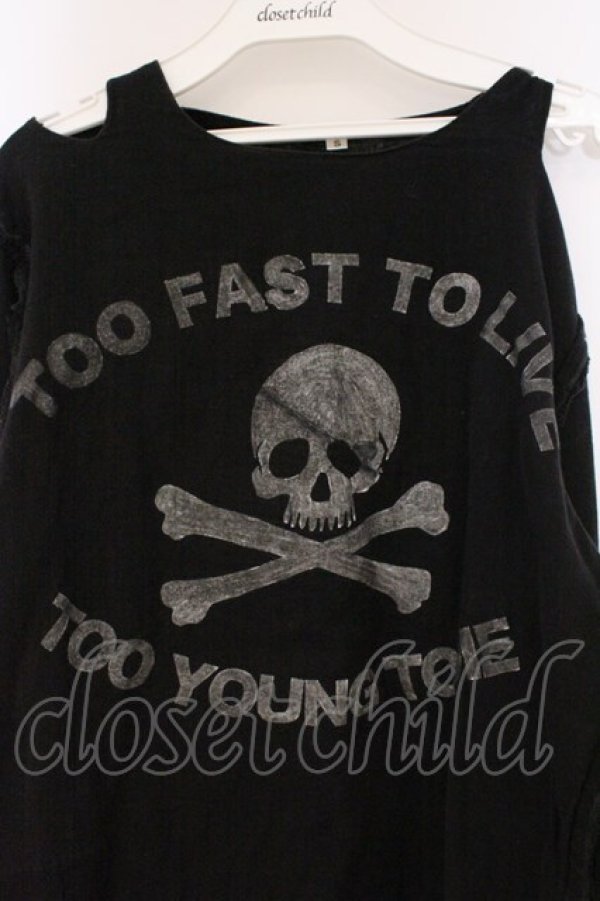 画像2: SEXY DYNAMITE LONDON / TFTLガーゼトップス  ブラック O-26-03-03-080-PU-TO-IG-OS (2)