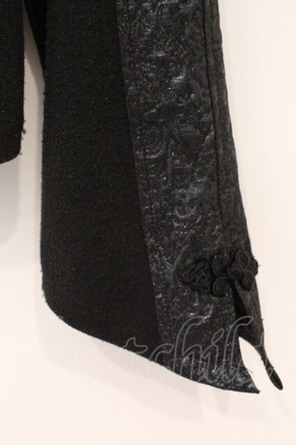 画像3: Qutie Frash / ナポレオンジャケット M ブラック×シルバー O-26-03-03-085-QU-BL-IG-OS (3)