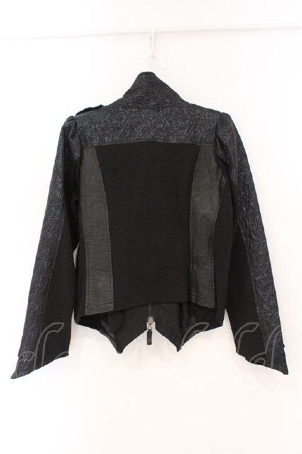 画像4: Qutie Frash / ナポレオンジャケット M ブラック×シルバー O-26-03-03-085-QU-BL-IG-OS (4)