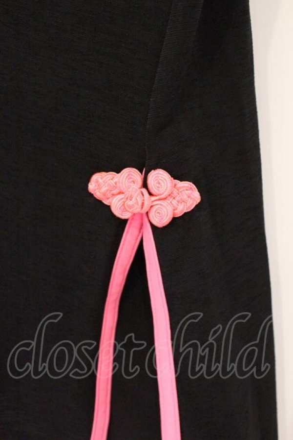 画像4: Qutie Frash / サイバーチャイナワンピース  ブラック×ピンク O-26-03-03-088-QU-OP-IG-OS (4)