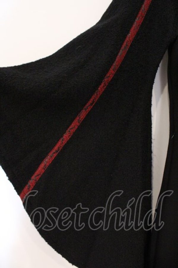 画像3: Qutie Frash / チャイナロングコート  ブラック×レッド O-26-03-03-089-QU-CO-IG-OS (3)