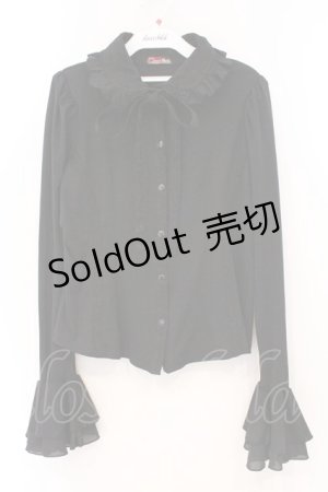 画像: Qutie Frash / 丸襟ブラウス  ブラック O-26-03-03-094-QU-BL-IG-OS