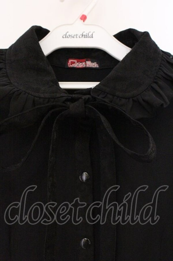 画像2: Qutie Frash / 丸襟ブラウス  ブラック O-26-03-03-094-QU-BL-IG-OS (2)