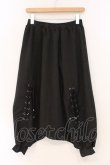 画像1: Qutie Frash / 龍ptレースアップサルエルパンツ  ブラック×レッド O-26-03-03-095-QU-PA-IG-OS (1)