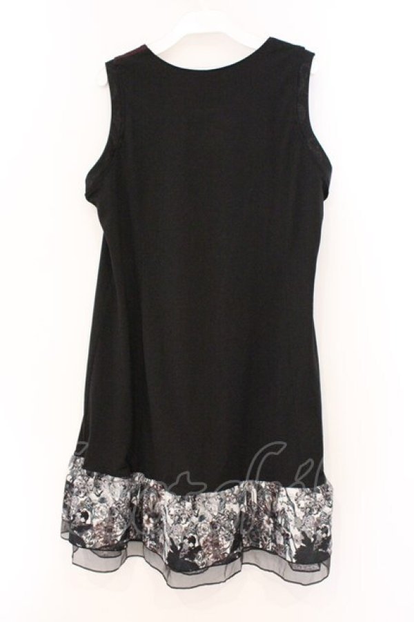 画像4: Qutie Frash / クロスチュニックワンピ  ワイン×ブラック O-26-03-03-096-QU-OP-IG-OS (4)