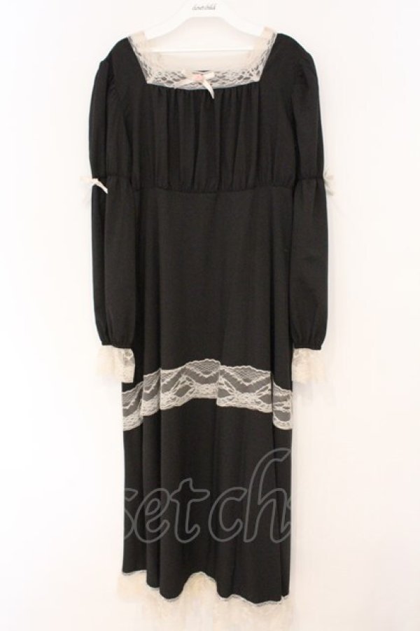 画像1: FLC / レースワンピース（星名桜子） L クロ O-26-03-03-020-LO-OP-IG-OS (1)