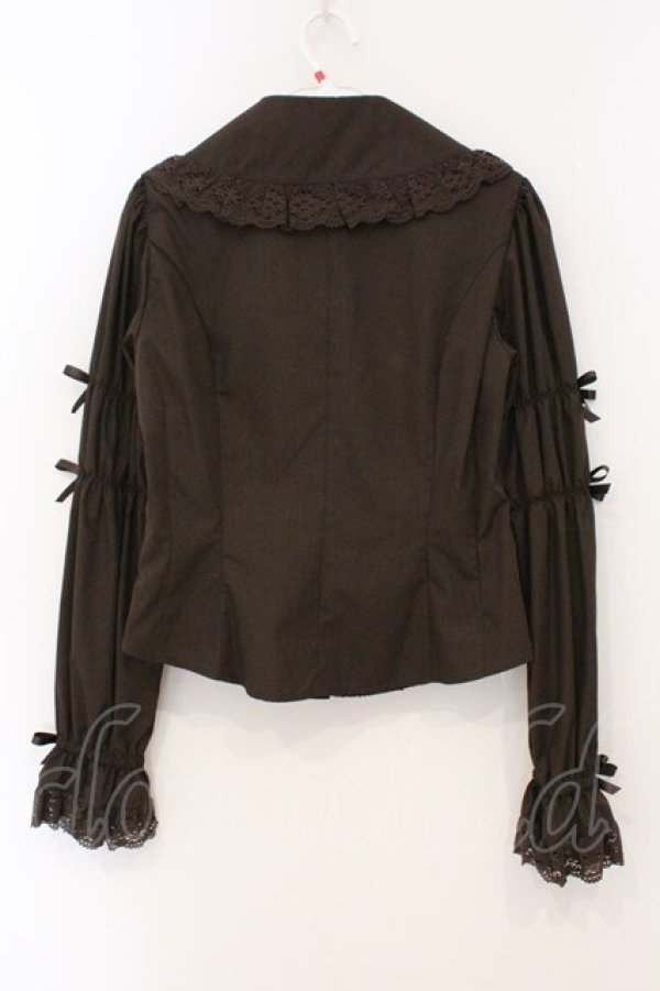 画像5: Innocent World / クラシカルリボンブラウス M ブラウン O-26-03-03-022-IW-BL-IG-OS (5)
