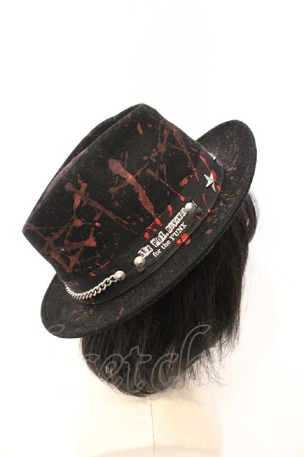 画像4: SEX POT ReVeNGe / ペイントハット  ブラック×レッド O-26-03-04-036-SP-AC-IG-OS (4)
