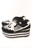 画像2: Candy Stripper / PEPE GINGHAM HIGH SOLE SNEAKERS 24cm ブラック O-26-03-04-037-PU-SH-IG-OS (2)